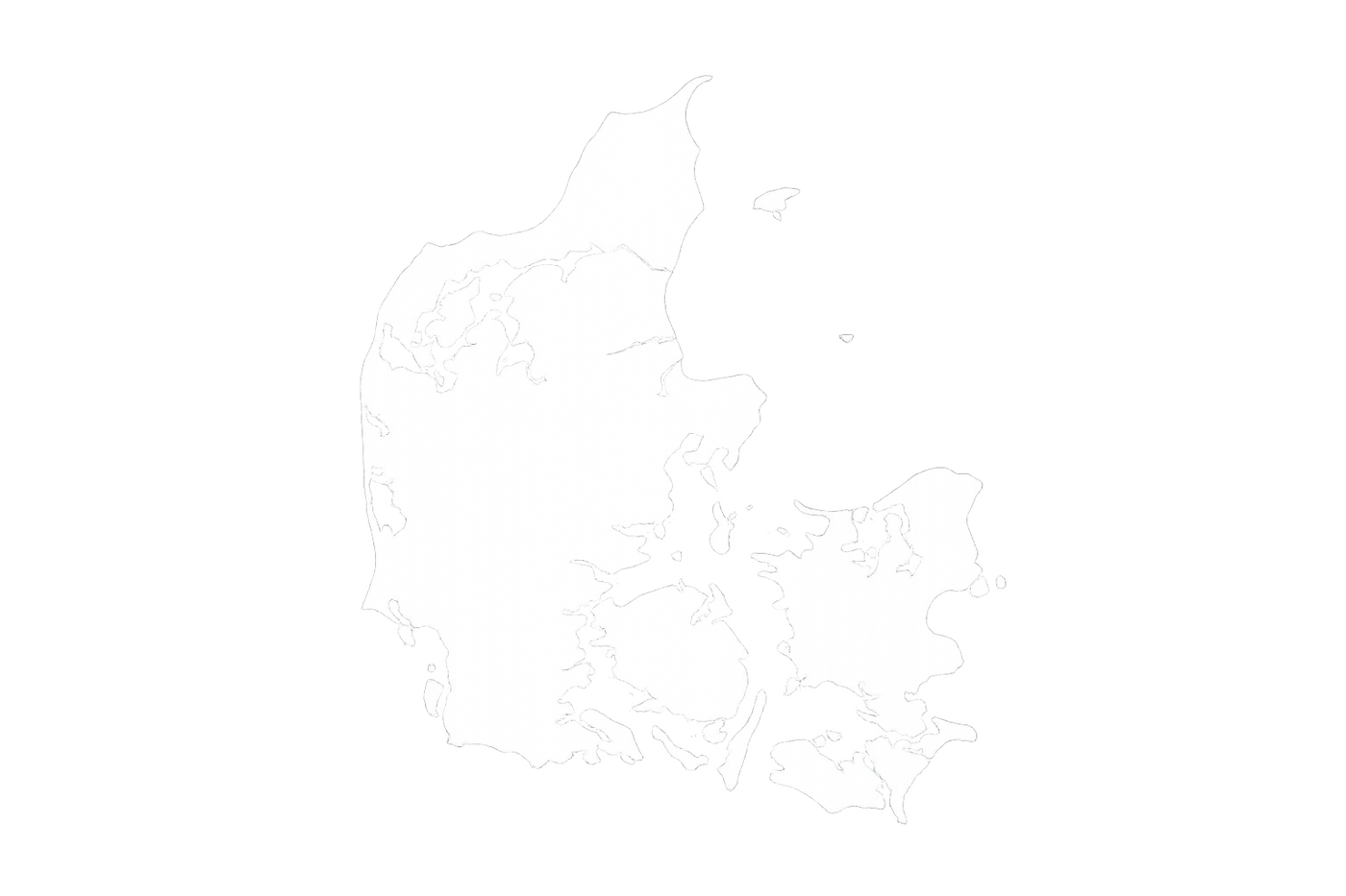Kort over Sjælland
